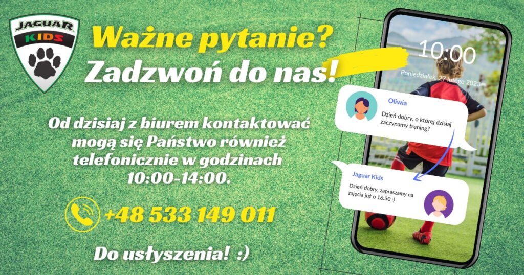 kontakt telefon Jaguar Kids Gdańsk Kowale