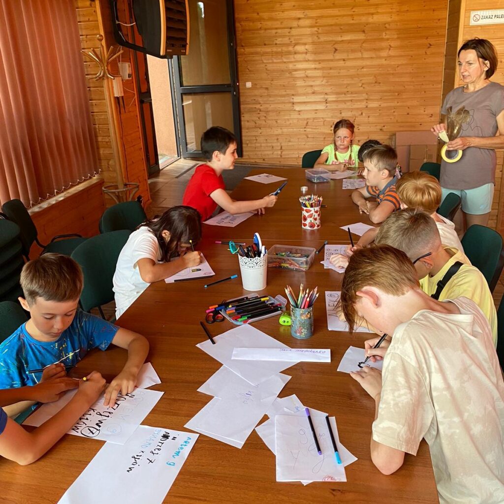 zajęcia dla dzieci Projekt Pomorskie z Ukrainą z dziećmi